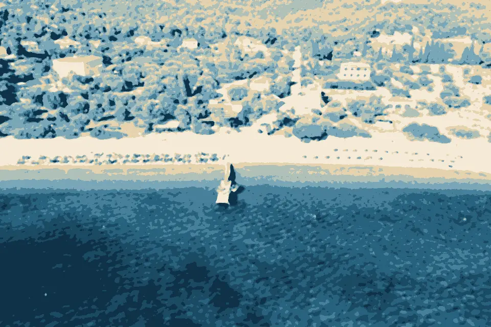 Ágioi Anárgyroi: Agioi Anargyri Beach on Spetses island, Greece (48760371697)