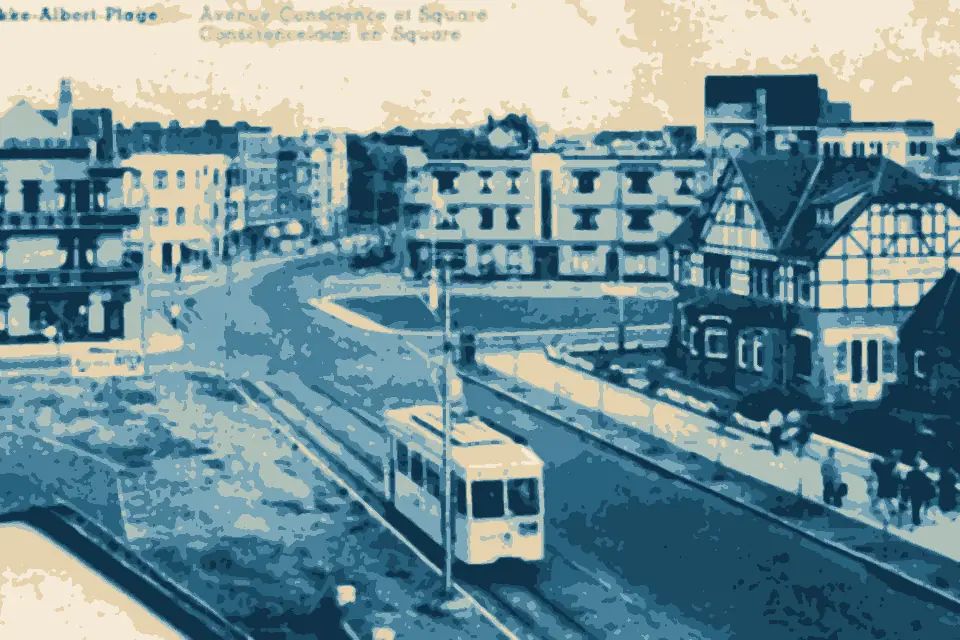 Albertstrand: Knokke-Albert-Plage. - Avenue Conscience et Square Consciencelaan en Square