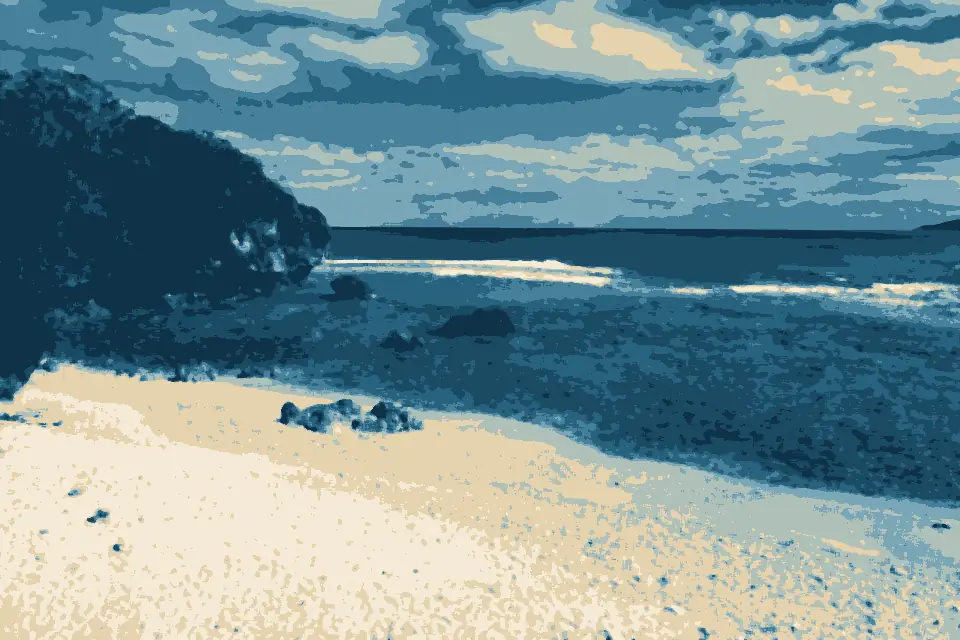 Avatele Beach: Avatele Beach, looking southwest