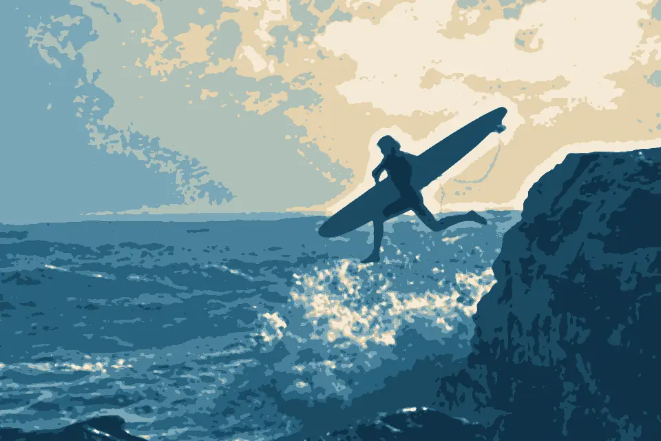 Avoca Beach: Avoca Headland Leap of Faith. - panoramio