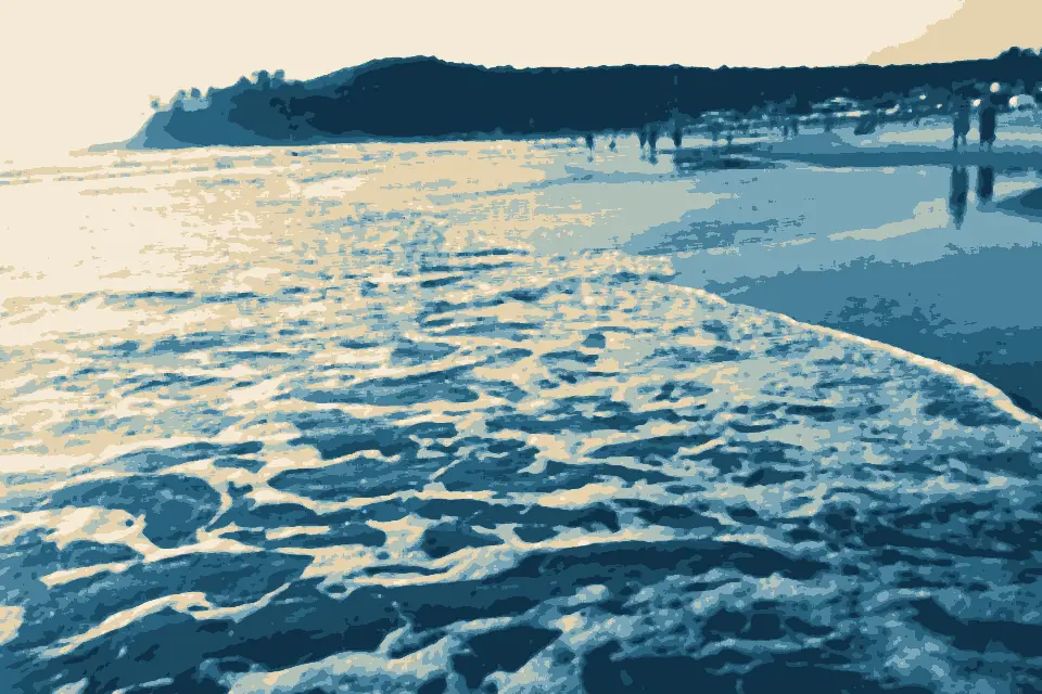 Baga Beach: Foams on the beach