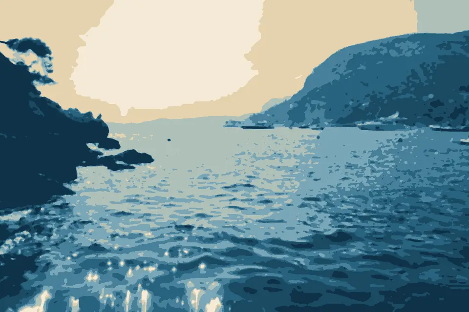 Baie de Saint-Laurent: Vistas desde la cala (3849714792)