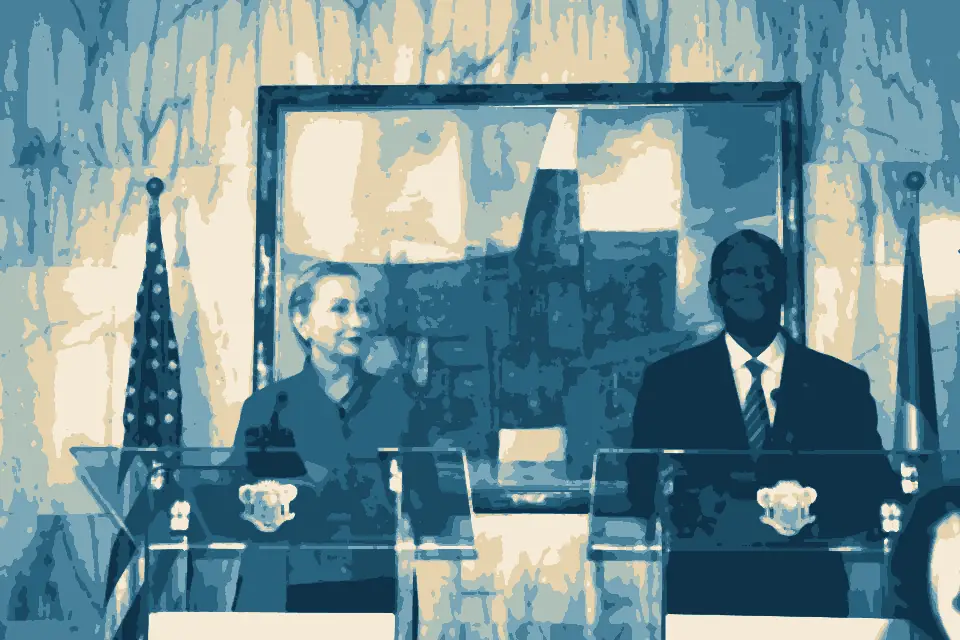 Baie du Banco: Secretary Clinton and Ivoirian President Ouattara Hold a Joint Press Conference