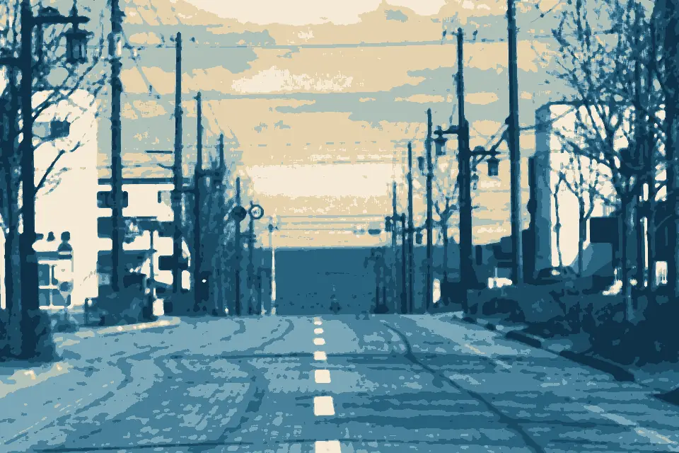 Bentenga Hama: 海へ行く道（The way to sea） - panoramio