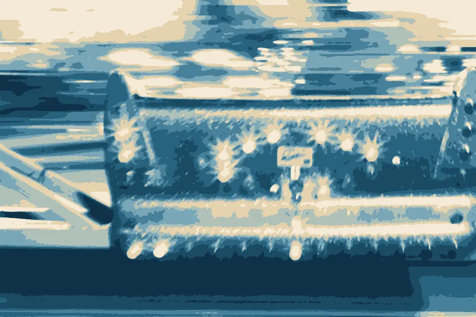 Brigantine Cove: A seat on a CNE midway ride, with the background blurred, since it is in motion... (4945405378)