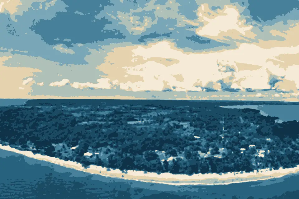 Cap Santa Clara: Baie du cap, l’estuaire de Libreville au Gabon