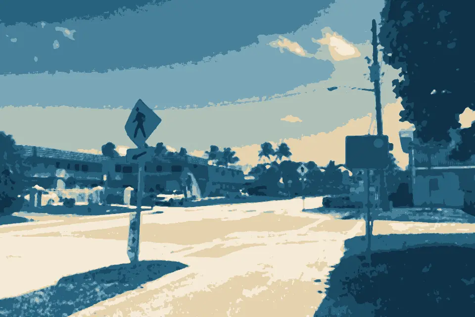 Deerfield Beach: Side path of A1A in Boca Raton 2