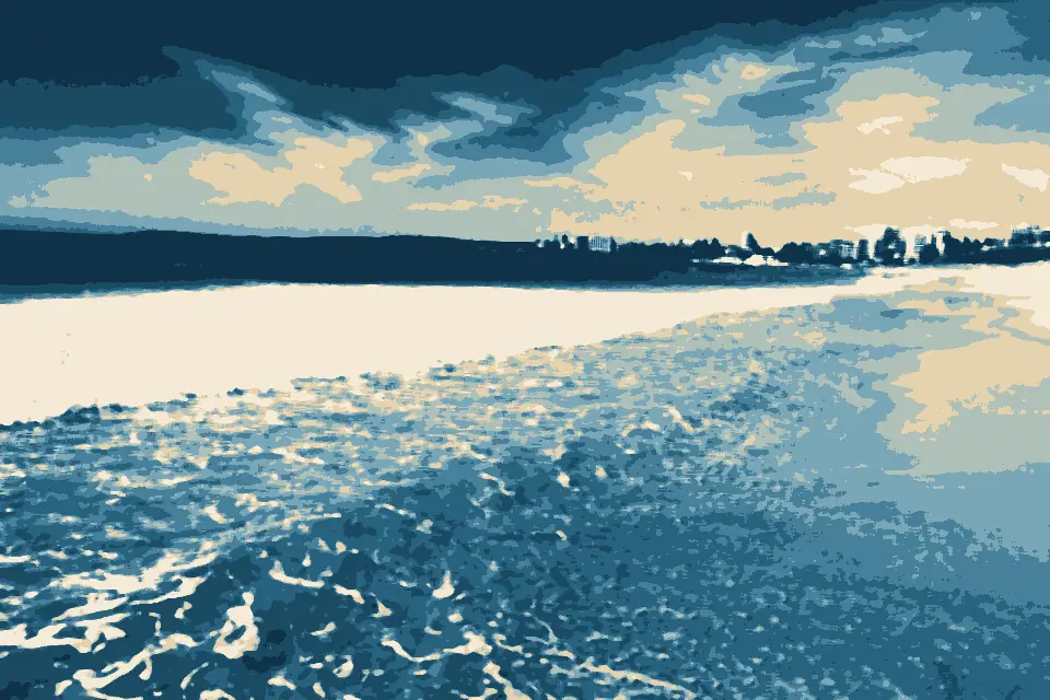 Elouera Beach: Elouera beach tides (angle)