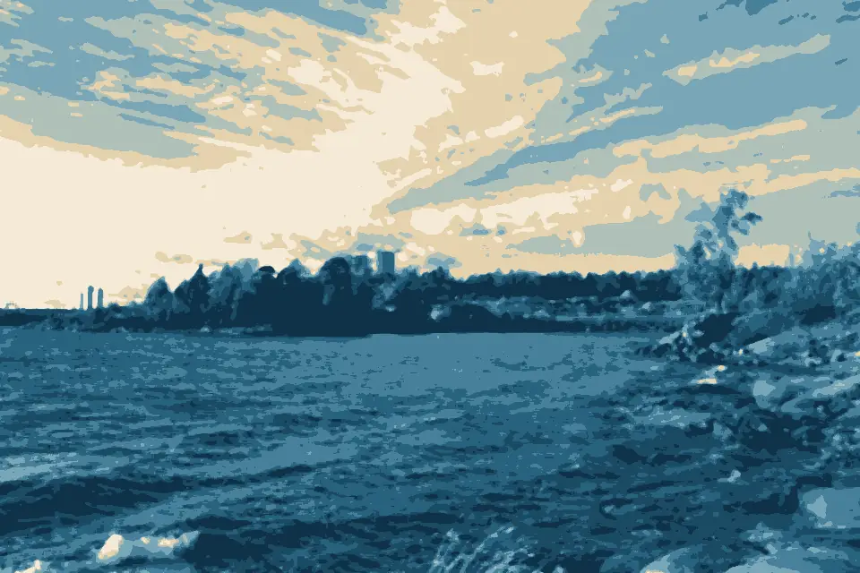 Haakoninlahti: Haakoninlahti bay in Kruunuvuorenranta, Helsinki, Finland, 2021 - 01