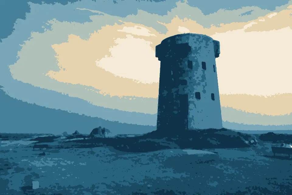 Havre de Fontaines: Coastal tower - panoramio