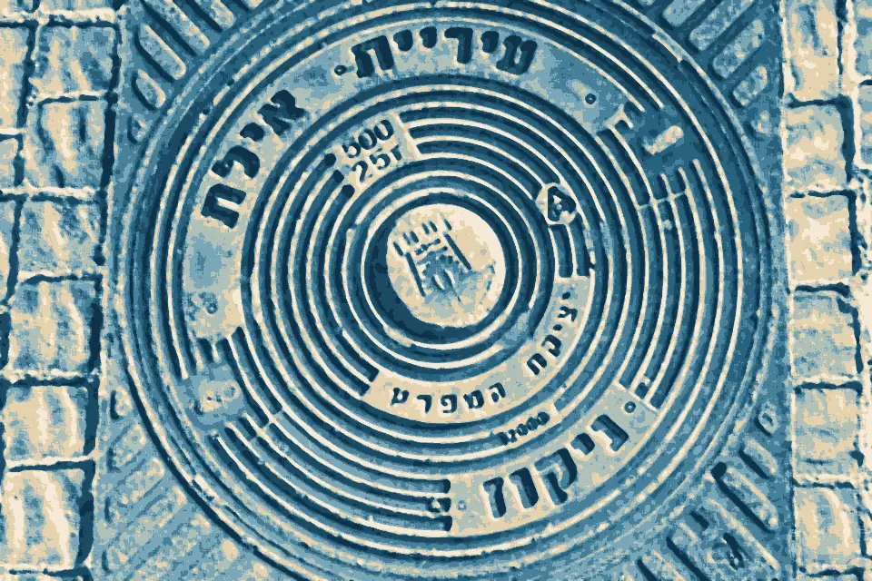 H̱of HaDeqel: Eilat manhole cover
