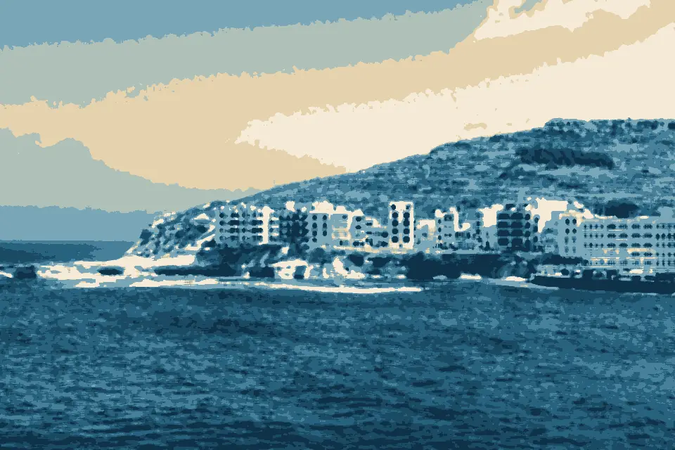 Ir-Ramla ta’ Marsalforn: View of western seafront of Marsalforn 20110428 2
