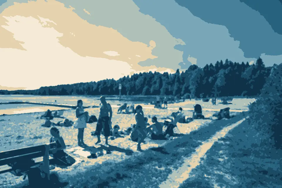 Kärleksviken: Nydalasjön - badstrand