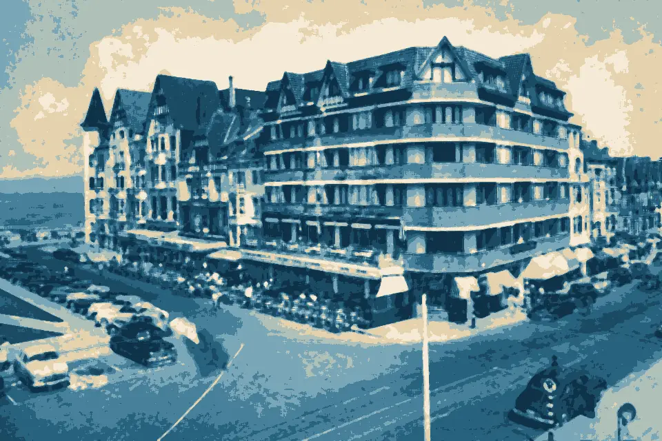 Knokke-Strand: Knokke-Zoute. Albertplaats - Knokke-Zoute. Place Albert, GP040231