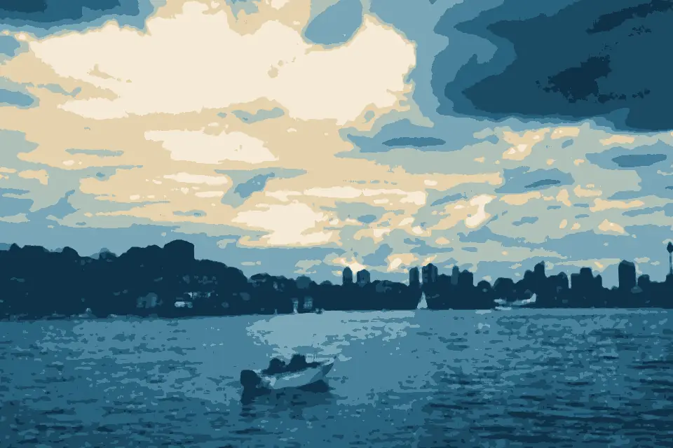 Lady Martins Beach: Pilatus Seaplane lands on Sydney Harbour (15967537957)