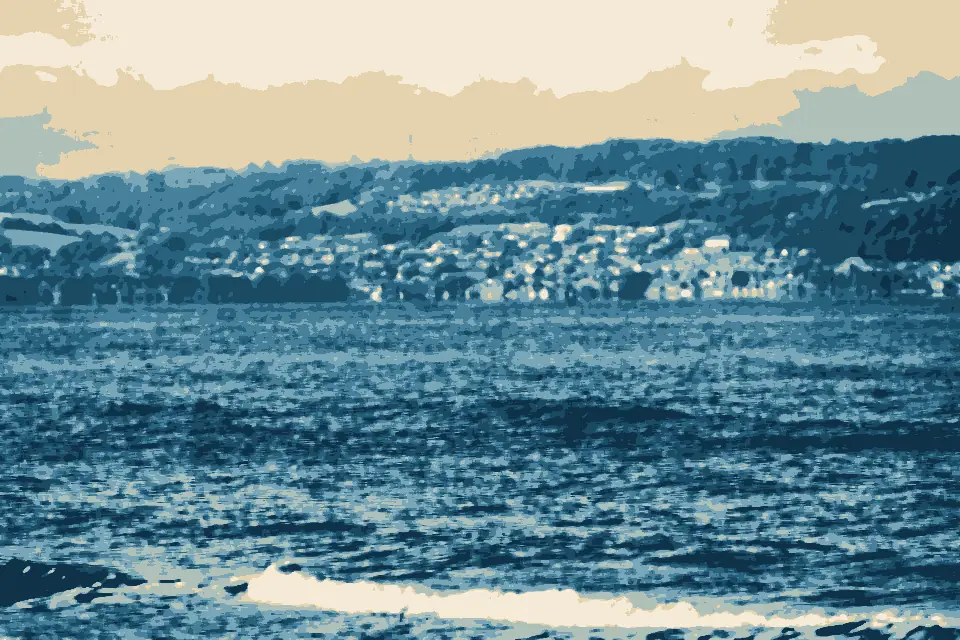Mellbystrand: Mellbystrand, view to Båstad