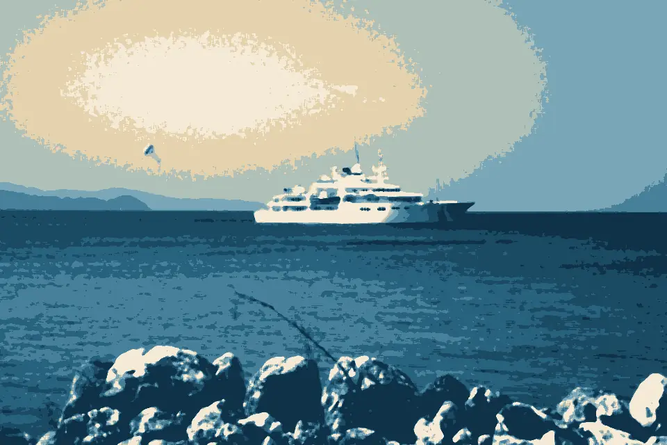 Montego Bay: Big yacht - panoramio