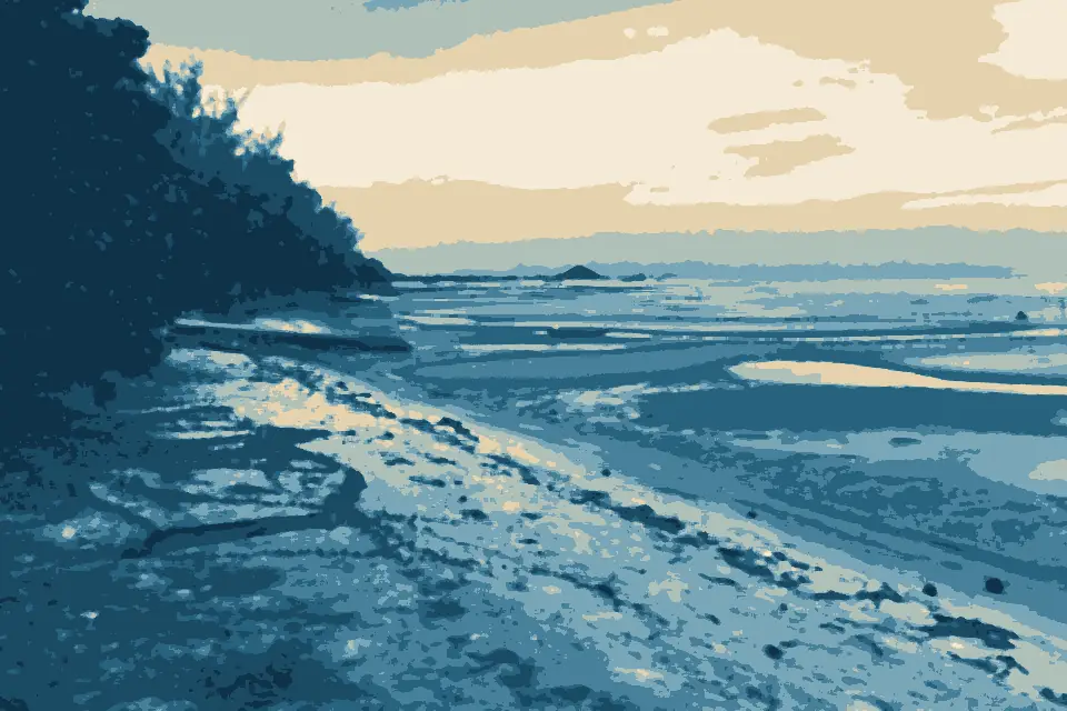 Na Thon Beach: Coast near Nathon Pier