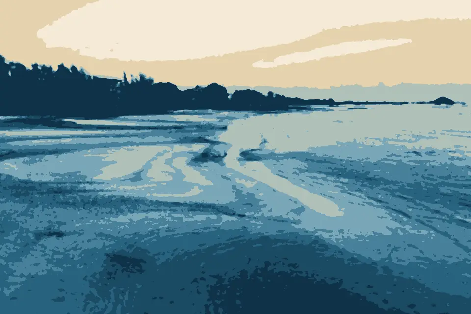 Na Thon Beach: View from Nathon Pier