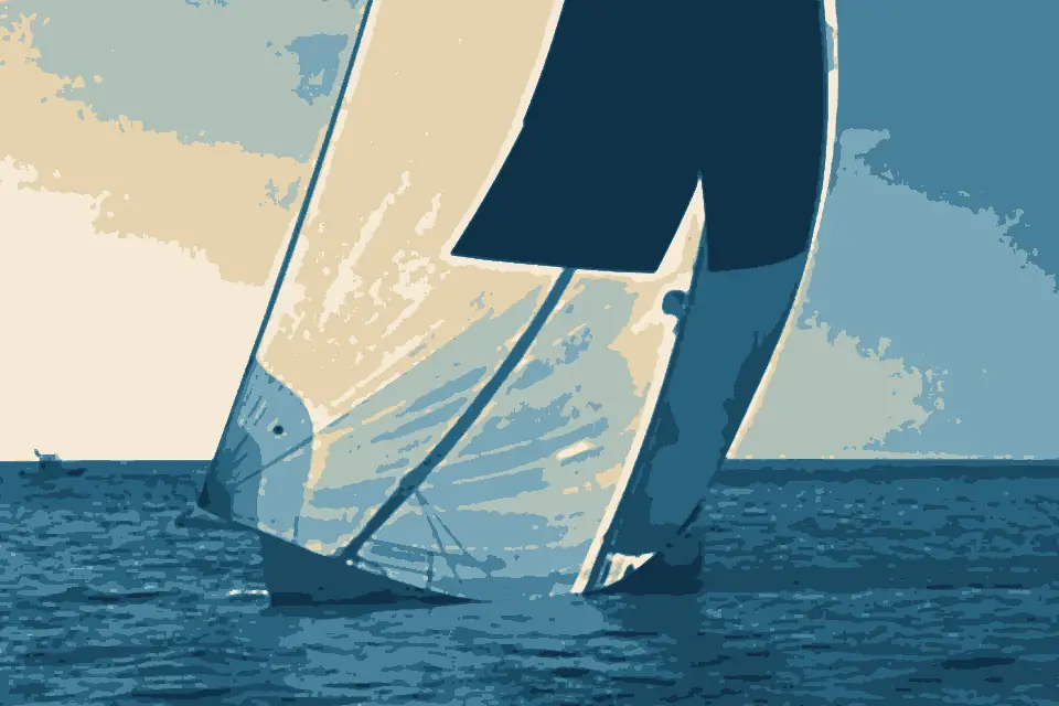 Newport Beach: Sailboat off Newport Beach by Don Ramey Logan