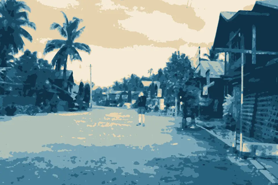 Ngwe Saung Beach: Ngwe Saung village - panoramio