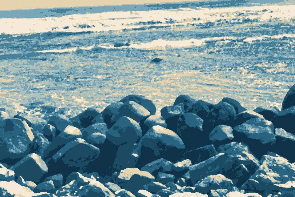 North Beach: Rocky Waves