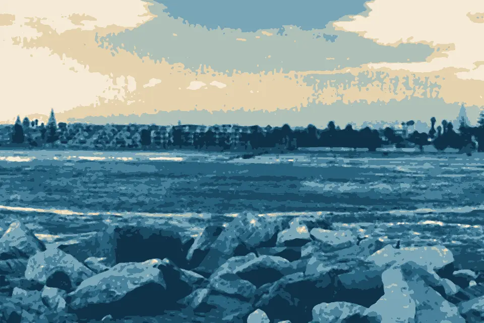 North Beach: Swakopmund panorama from mole 20190522
