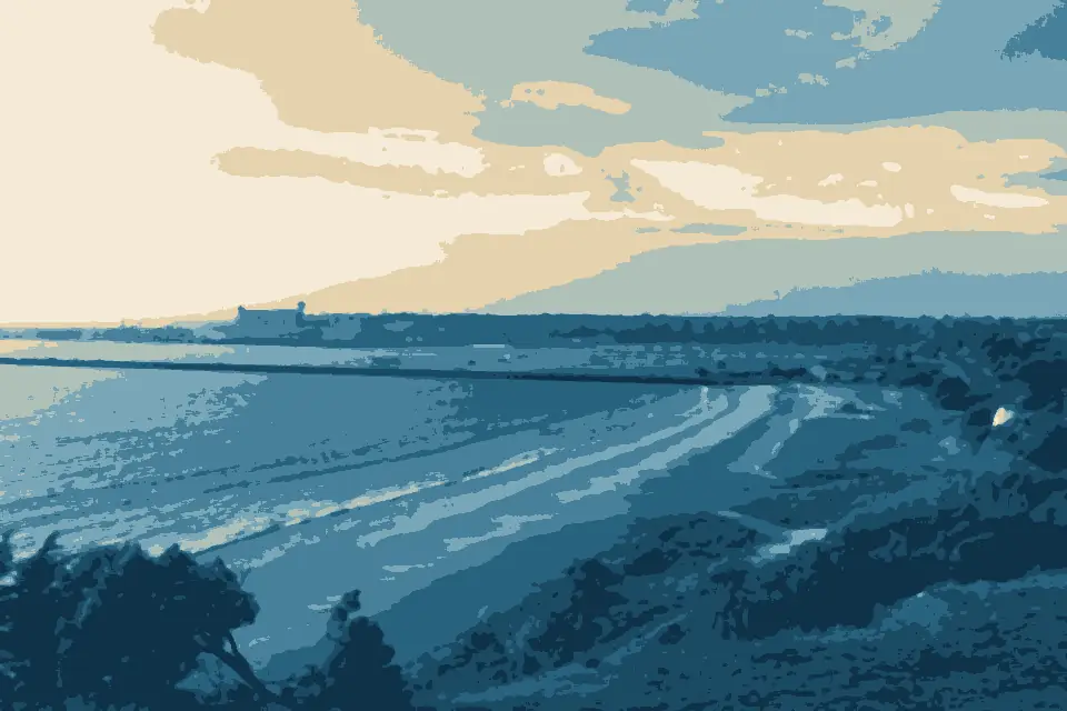 Nuns Beach: Portland Harbour Sunrise - panoramio