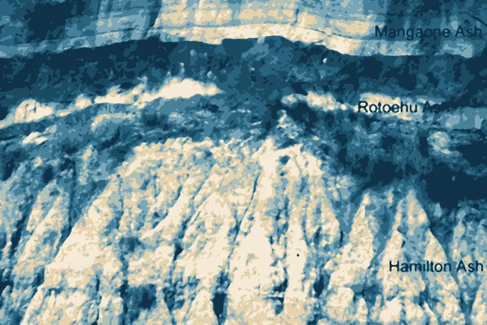 Ohope Beach: Tephra Layers at Ohope in New Zealand