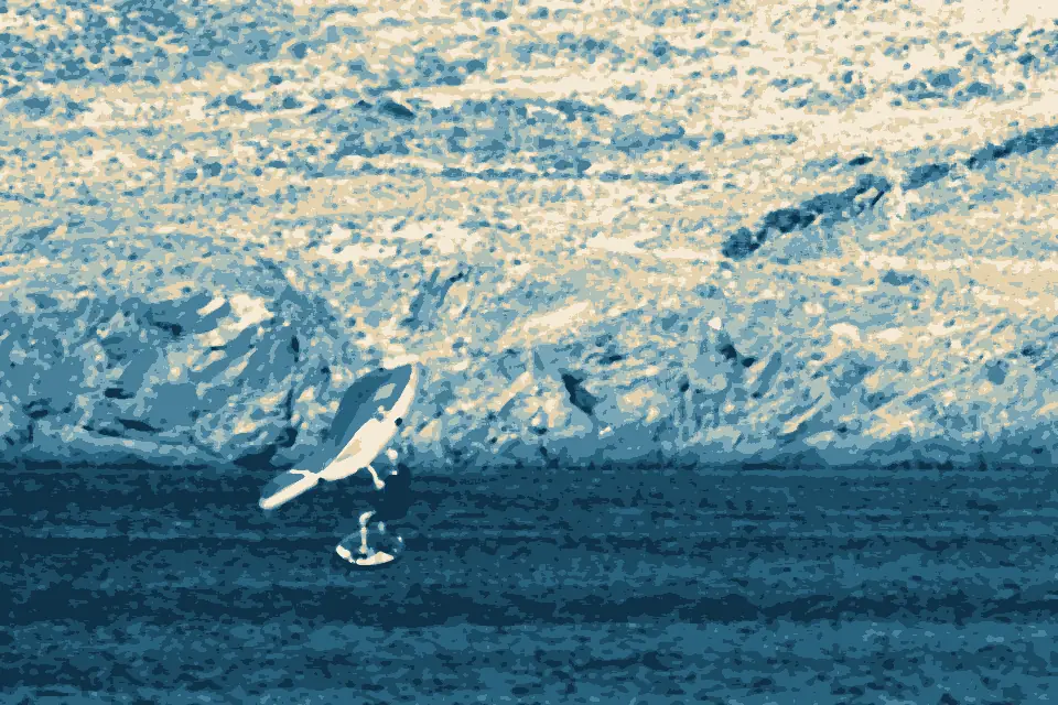 Pachiá Ámmos: Man practicing wingfoiling, Kionia, Tinos, Greece julesvernex2