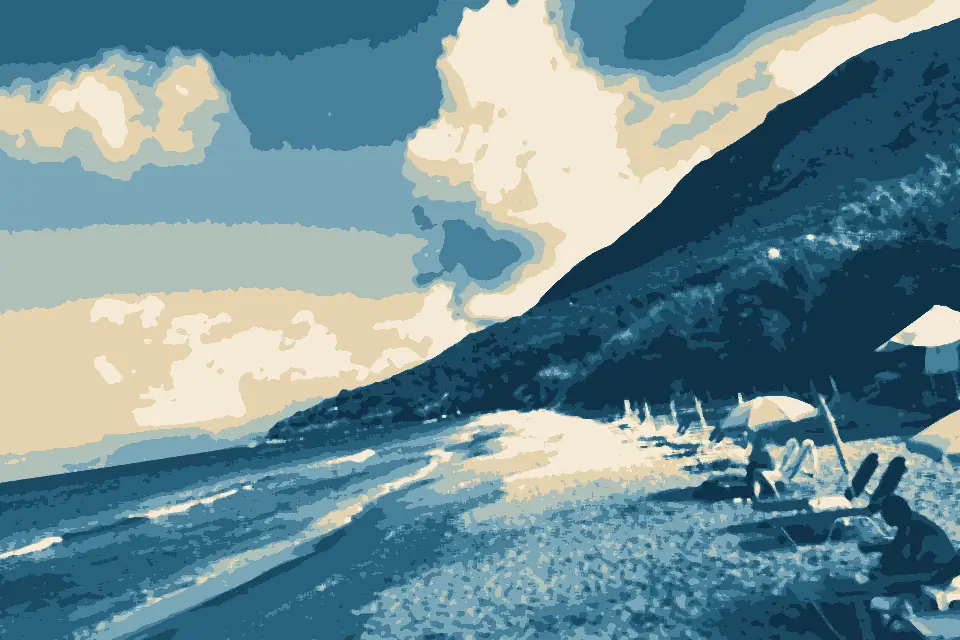 Paramonas Beach: GRC — Region Ionische Inseln — Regionalbezirk Kerkyra — Paramonas (Strand) Mattes 2021