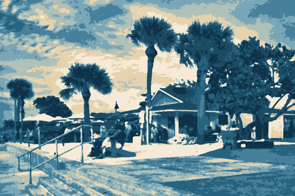 Pass-a-Grille Beach: Bar-Grille on Pass-a-Grille Beach,Florida - Bar-Resto sur la plage de St-Pete Beach, Floride - panoramio