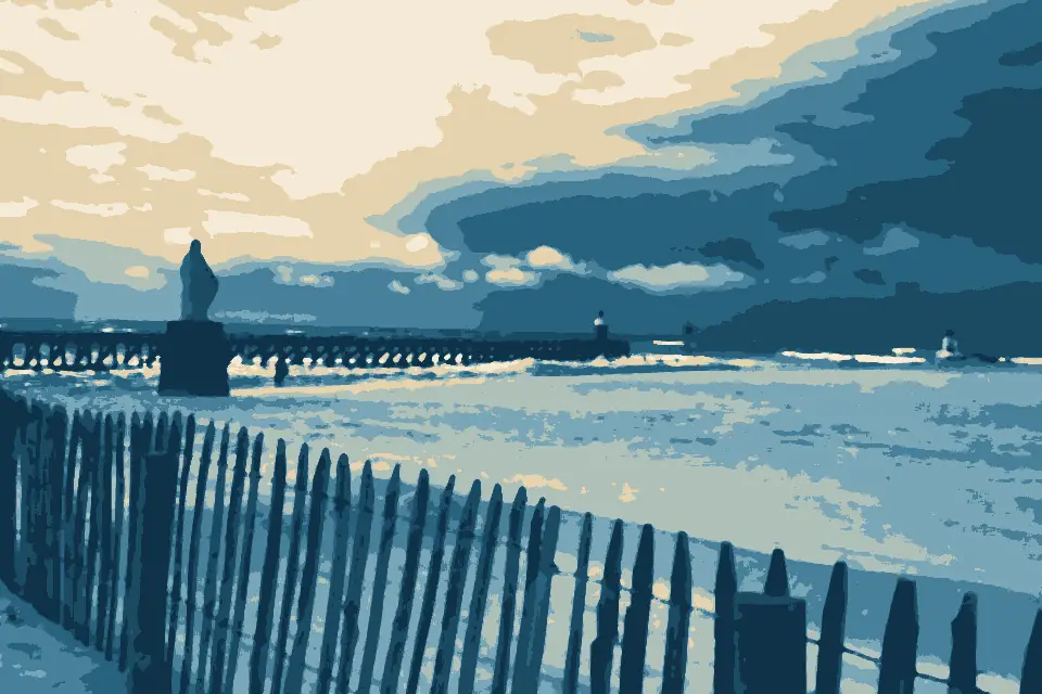 Plage Sud: Hossegor beach statue