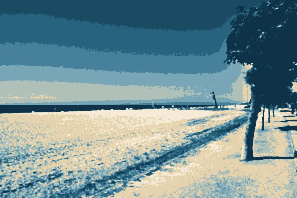 Platja de Malgrat: Playa del centro-Malgrat de Mar