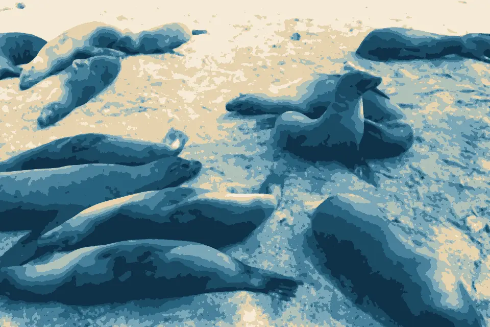 Playa Baquerizo: Colony of sea lions at Puerto Baquerizo Moreno, Galapagos Islands