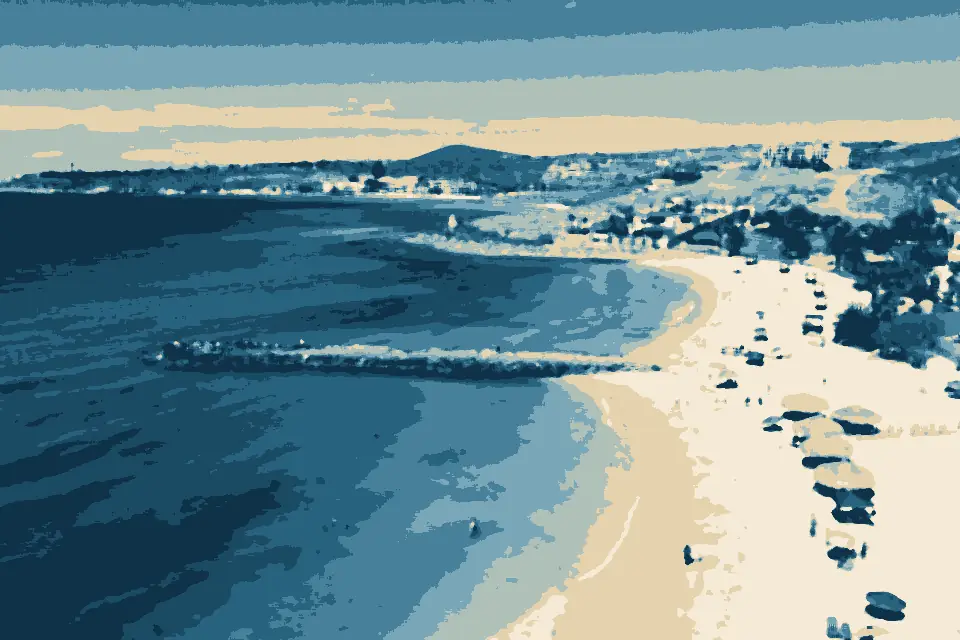 Playa Coromuel: Vista aérea de la Playa El Caimancito 01