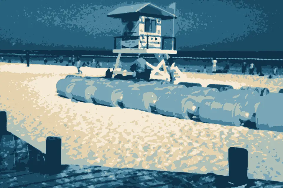 Playa del Carmen: New beach barrels in Playa. - panoramio