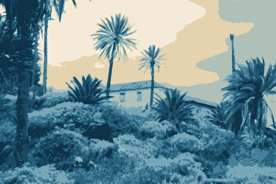 Playa del Socorro: Paisaje de La Rambla de Castro con su Casona. Los Realejos