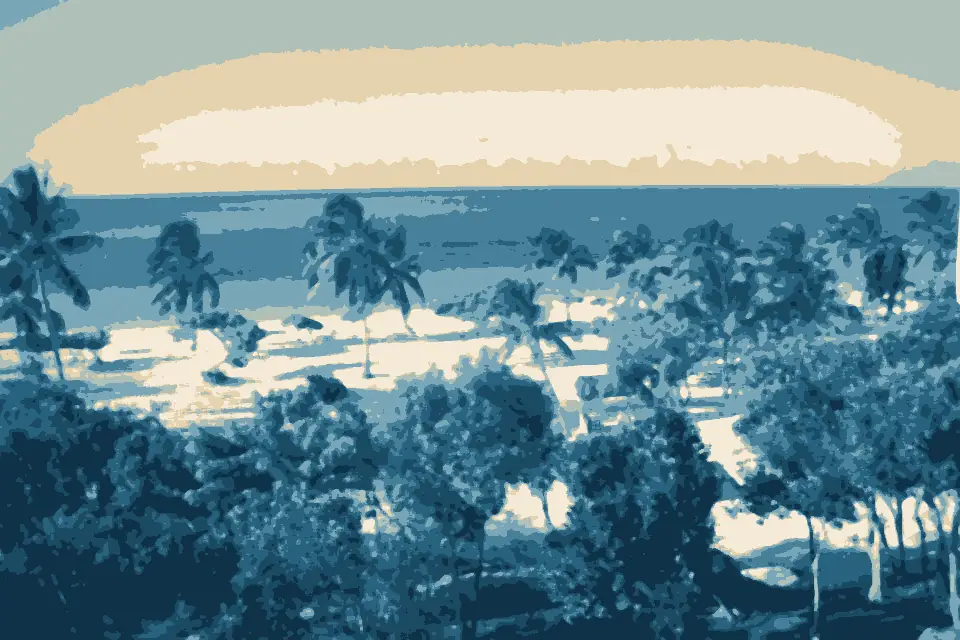 Playa Esmeralda: Sol Rio De Luna Mares From The Window - panoramio