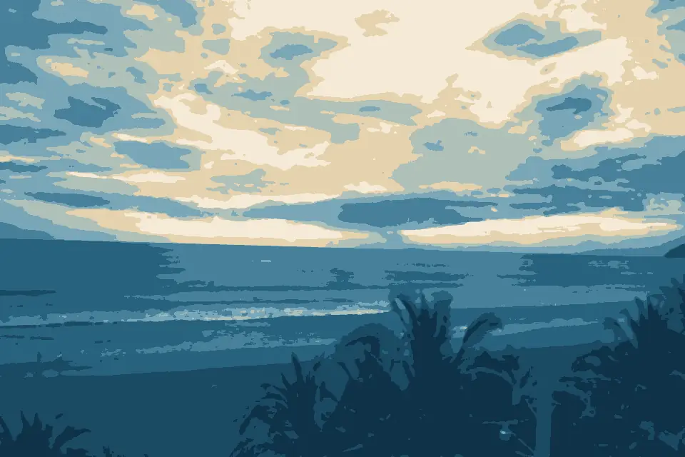 Playa Jacó: View of sunset at Bahia Azul Condo on Jaco Beach - panoramio