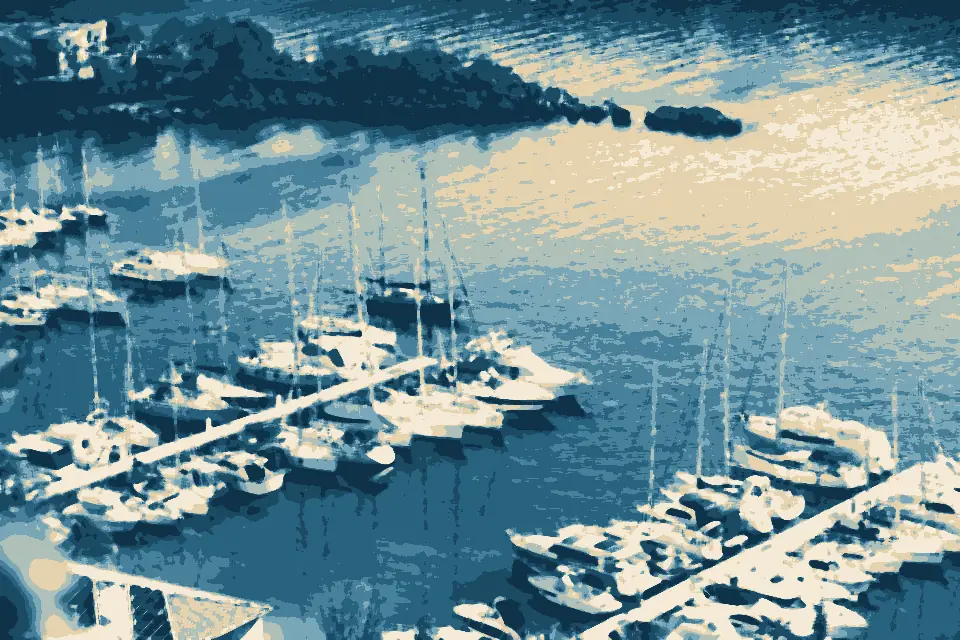 Plaža Pesja: Marina with sailboats (52847829159)