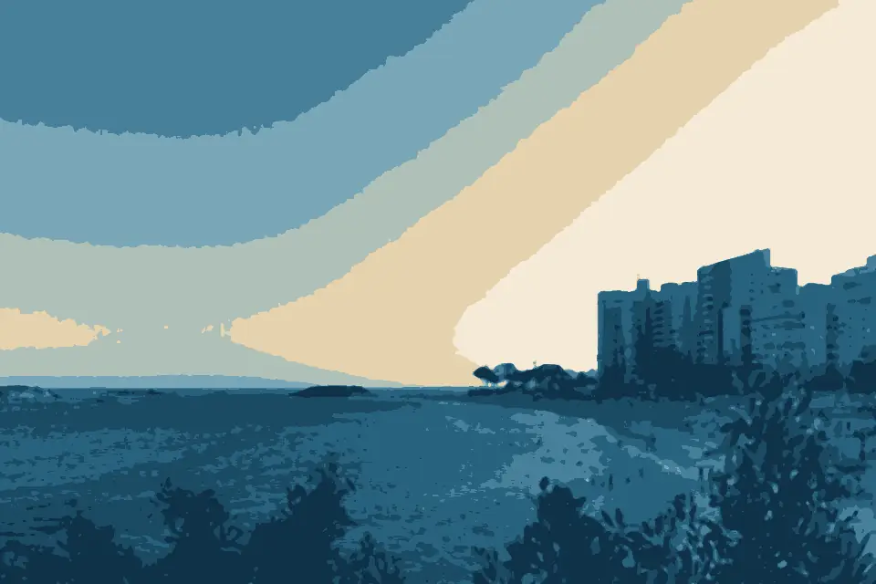 Praia da Sereia: Entardecer na Praia da Sereia, Vila Velha