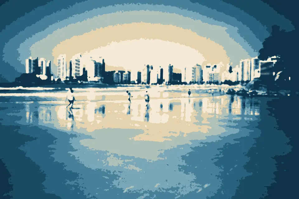 Praia de Guarujá: Praia de Pitangueiras - panoramio - enioprado