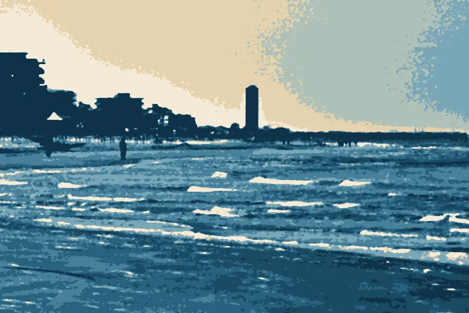 Spiaggia Bellaria: Beach - Bellaria-Igea Marina, Rimini, Italy - April 17, 2011 01