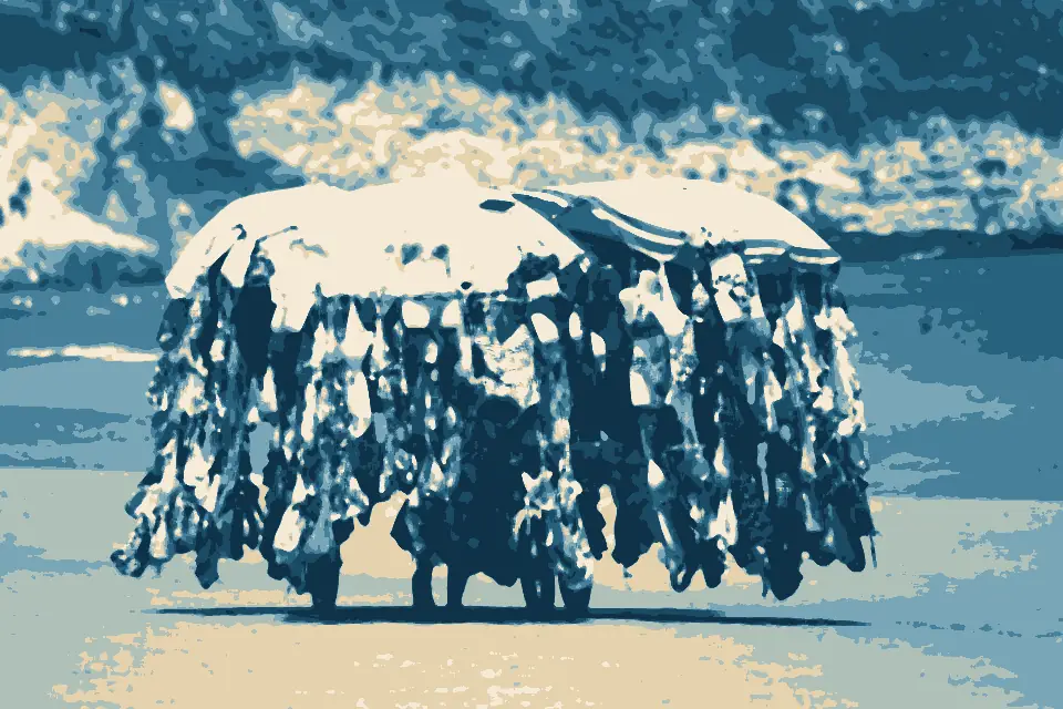 Spiaggia del Castello: Ambulante in spiaggia a Vieste - panoramio