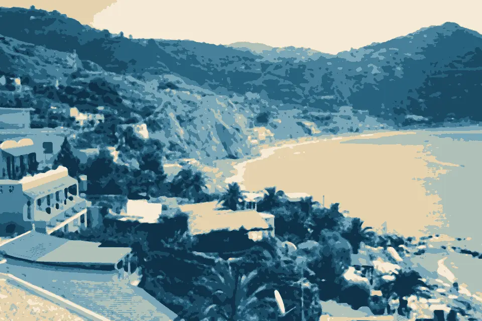 Spiaggia di Cava Grado: Blick zur Spiaggia dei Maronti von Sant'Angelo 1