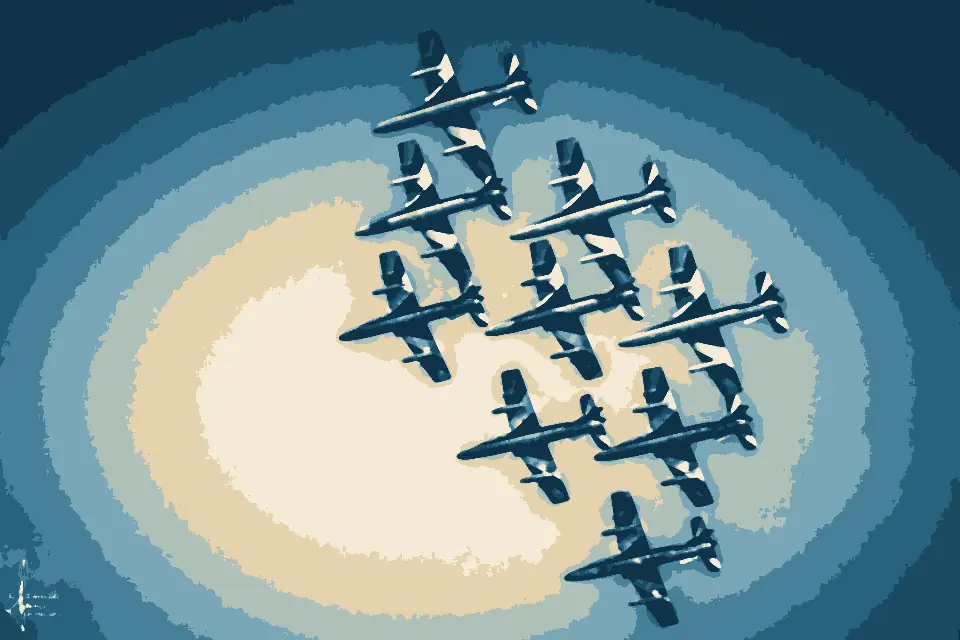 Spiaggia di Lignano Pineta: Le Frecce Tricolori (43821730)