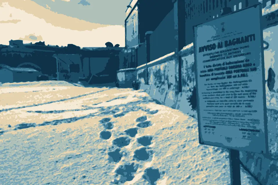 Spiaggia di Senigallia: Spiaggia senigalliese con neve - panoramio (2)