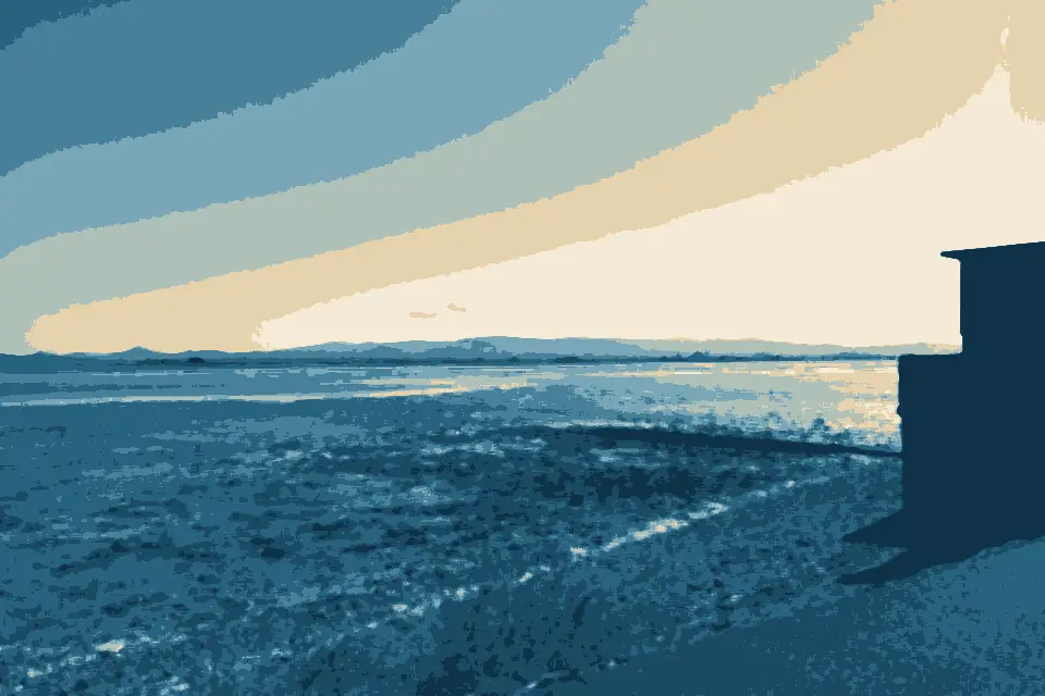 Sutton Strand: Bull Island viewed from Sutton Strand