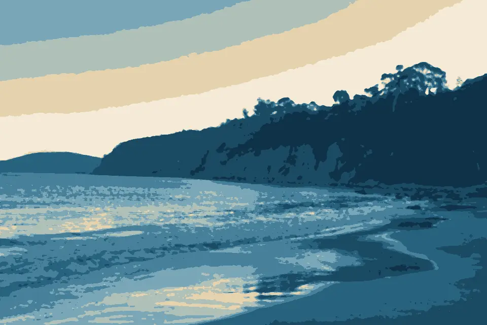 Taroona Beach: Hinsby Beach at dusk